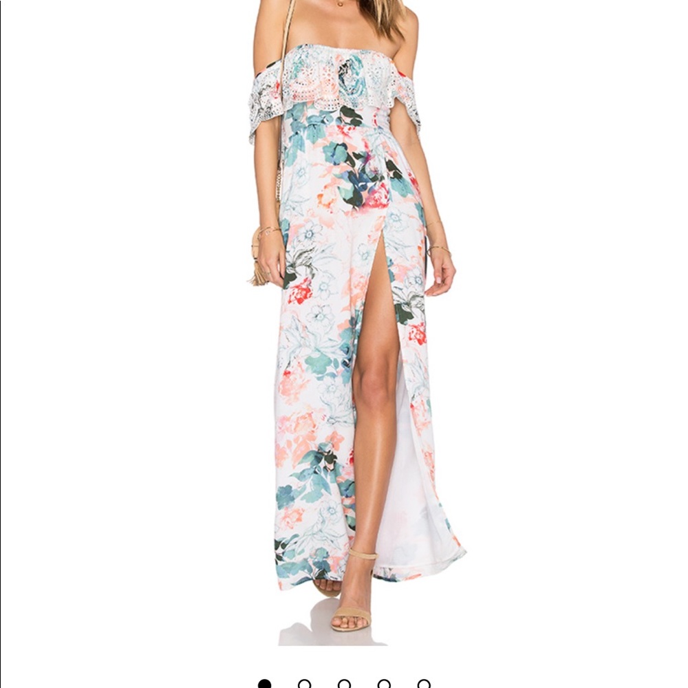 lover + friends Anemone Dress in Paradise Floral - Picture 3 of 8